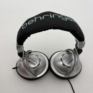 Behringer HPS3000 Over Ear DJ Headphones Silver Closed Back Stereo 3.5mm